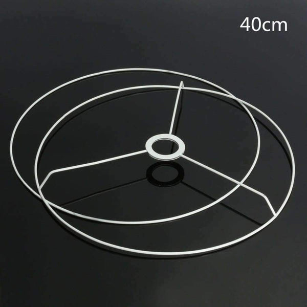 Planet Gates 40cm Smuxi Circular Lampshade Frame Ring 11/12/14/20/30/40cm Diameter Lamp Light Shade DIY Making Kit Set E27 Lampshade Frame