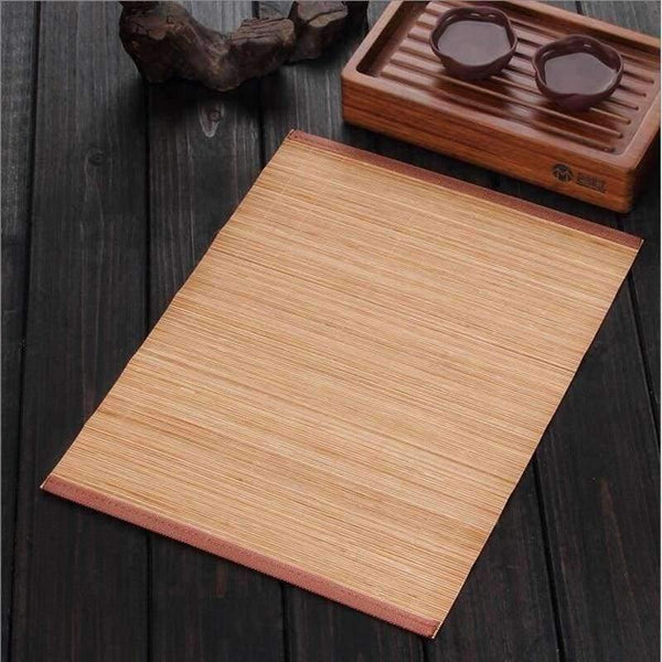 Planet Gates 40cmX30cm Tea accessories bamboo mat Dining Table Mat Heat Insulation Non-Slip Placemats  Tableware Pad Coaster Kitchen Accessorie