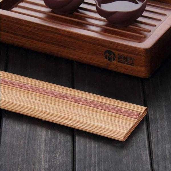 Planet Gates 40cmX30cm Tea accessories bamboo mat Dining Table Mat Heat Insulation Non-Slip Placemats  Tableware Pad Coaster Kitchen Accessorie
