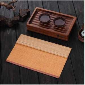 Planet Gates 40cmX30cm Tea accessories bamboo mat Dining Table Mat Heat Insulation Non-Slip Placemats  Tableware Pad Coaster Kitchen Accessorie