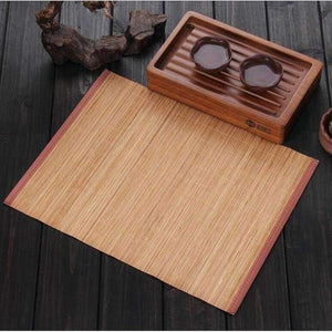 Planet Gates 40cmX30cm Tea accessories bamboo mat Dining Table Mat Heat Insulation Non-Slip Placemats  Tableware Pad Coaster Kitchen Accessorie
