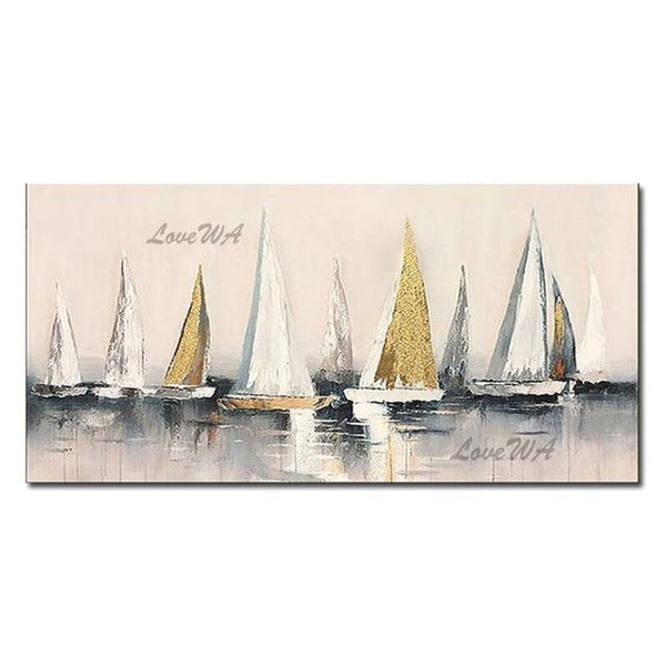 Planet Gates 40cmx50cm / no frame 16 Handpainted Oil Painting On Canvas Color Sea Boat Oil Painting Abstract Modern Canvas Wall Art Living Room Decor Picture