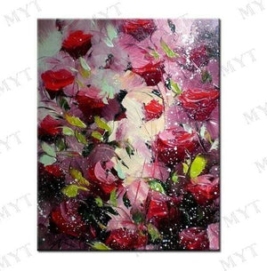 Planet Gates 40cmx50cm / No framework 6 Hand-painted Floral Purple Abstract Oil Painting Modern Wall Art Living Room No Frame Picture Home Decoration Painting