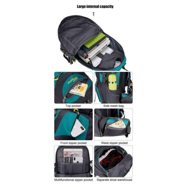 Planet Gates 40L 50L 60L Camping Hiking Backpack Bag Outdoor Sports Bags Travel Men Climbing Rucksack Sac De Sport mochila XA564WA