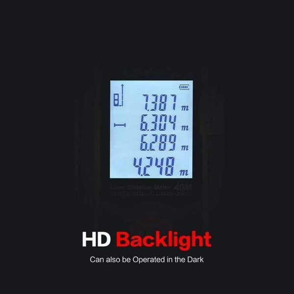 Planet Gates 40M Handheld Laser Distance Meter Rangefinder Trena Laser Tape Range Finder Build Measure Device Ruler Test Tool