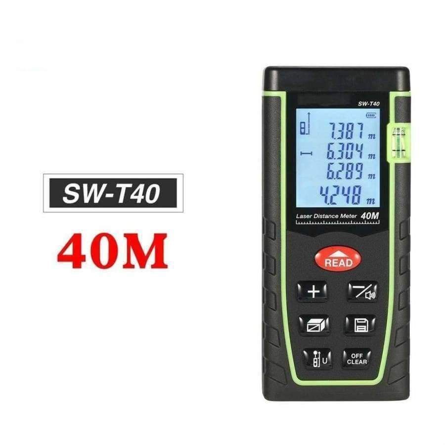 Planet Gates 40M Handheld Laser Distance Meter Rangefinder Trena Laser Tape Range Finder Build Measure Device Ruler Test Tool