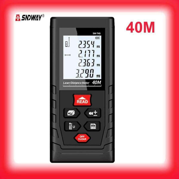 Planet Gates 40M(SW-T4S) SNDWAY Laser distance meter digital metro Laser Tape measure trena laser range finder function Data Electronic Tape Measure tool