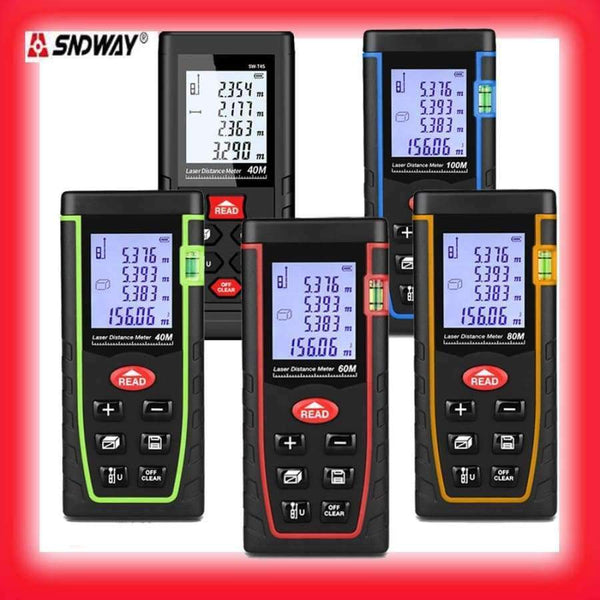 Planet Gates 40M(SW-T4S) SNDWAY Laser distance meter digital metro Laser Tape measure trena laser range finder function Data Electronic Tape Measure tool