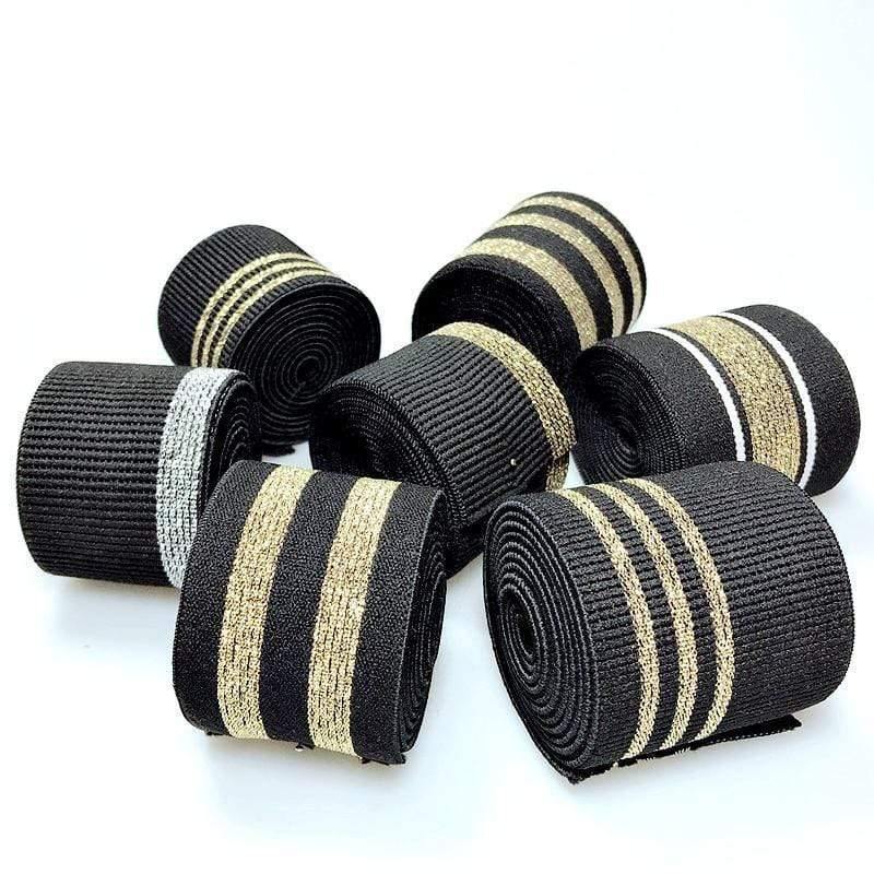 Planet Gates 40MM/50MM 1 Meter Hot Stamping Nylon Elastic Bands DIY Webbing Apparel Bags Leggings Sewing Accessories