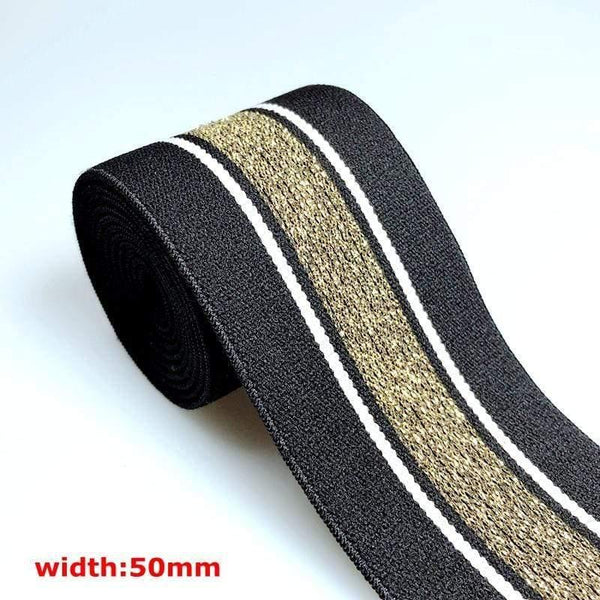 Planet Gates 40MM/50MM 1 Meter Hot Stamping Nylon Elastic Bands DIY Webbing Apparel Bags Leggings Sewing Accessories