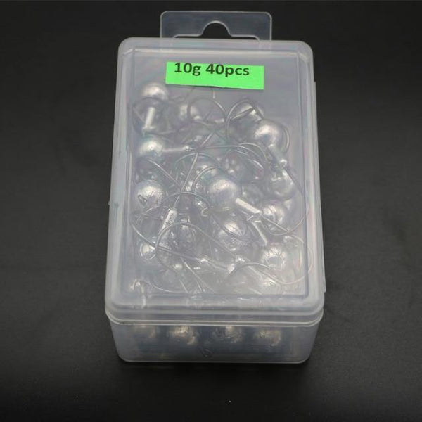 Planet Gates 40pcs 10g 50pcs Jig Head Fishhooks Carbon Steel Fishing Hook 1-20g Lead Jig Hooks For Soft Lure Fishing Accessories YG24