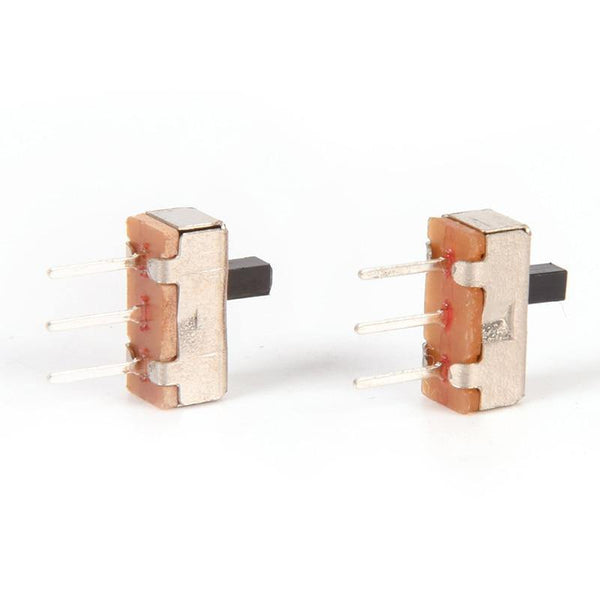 Planet Gates 40Pcs 3Pin PCB Panel 2 Position SPDT 1P2T Mini Vertical Toggle Switches SS12D00G3 Slide Switch For DIY Electronic Accessories