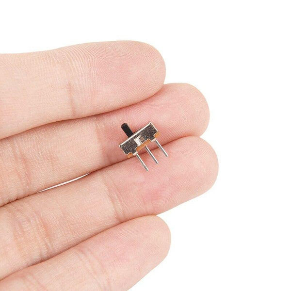 Planet Gates 40Pcs 3Pin PCB Panel 2 Position SPDT 1P2T Mini Vertical Toggle Switches SS12D00G3 Slide Switch For DIY Electronic Accessories