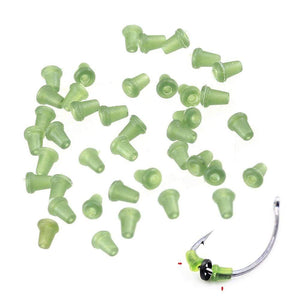 Planet Gates 40pcs Carp Fishing Silicone Boilie Baits Stoper Up Holder Soft Band Bait Screw Boilie Inserts Hair Rigs Fishing Accessories