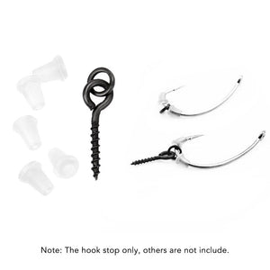 Planet Gates 40pcs Carp Fishing Silicone Boilie Baits Stoper Up Holder Soft Band Bait Screw Boilie Inserts Hair Rigs Fishing Accessories