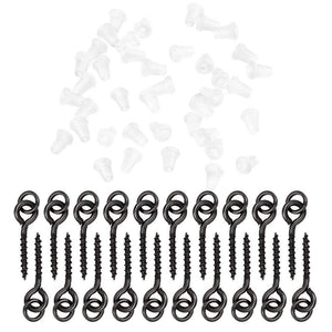 Planet Gates 40pcs Carp Fishing Silicone Boilie Baits Stoper Up Holder Soft Band Bait Screw Boilie Inserts Hair Rigs Fishing Accessories