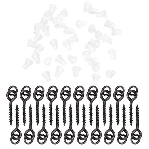 Planet Gates 40pcs Carp Fishing Silicone Boilie Baits Stoper Up Holder Soft Band Bait Screw Boilie Inserts Hair Rigs Fishing Accessories
