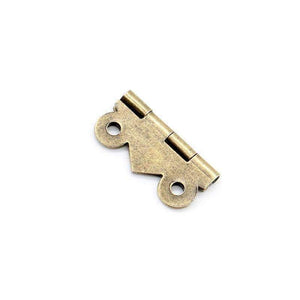 Planet Gates 40pcs NAIERDI 20mm x17mm Bronze Gold Silver Mini Butterfly Door Hinges Cabinet Drawer Jewellery Box Hinge For Furniture Hardware