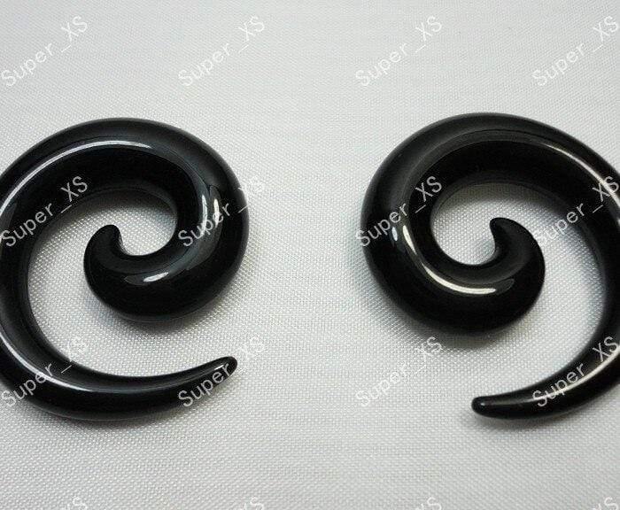 Planet Gates 40Pcs Whole Mixed Size Printing Whirlpool Ear Expansion Earring Nail Fashion Jewelry Bulk Lots Free Shipping LR239