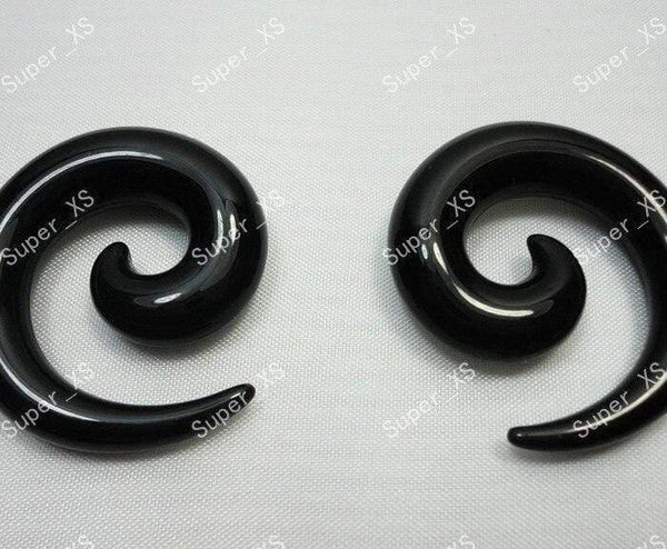 Planet Gates 40Pcs Whole Mixed Size Printing Whirlpool Ear Expansion Earring Nail Fashion Jewelry Bulk Lots Free Shipping LR239