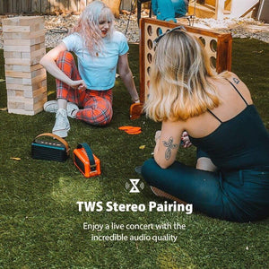 Planet Gates 40W Superior Bass Portable Wireless Bluetooth Speaker Retro Design 6 Drivers For 25h Playtime Smart Home Decoration