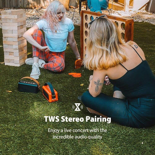 Planet Gates 40W Superior Bass Portable Wireless Bluetooth Speaker Retro Design 6 Drivers For 25h Playtime Smart Home Decoration