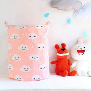 Planet Gates 40x50cm New Nordic Laundry Basket Cloud Print Pink Basket for Toys Underwear Organizer Box Home Storage & Organization