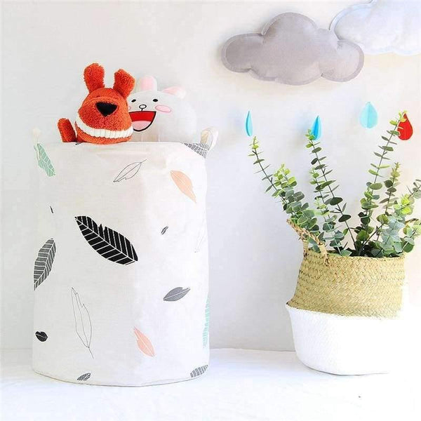 Planet Gates 40x50cm New Nordic Laundry Basket Cloud Print Pink Basket for Toys Underwear Organizer Box Home Storage & Organization