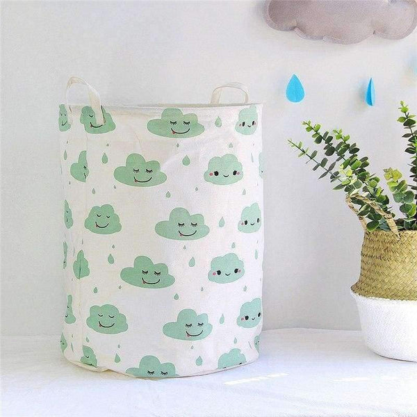 Planet Gates 40x50cm New Nordic Laundry Basket Cloud Print Pink Basket for Toys Underwear Organizer Box Home Storage & Organization