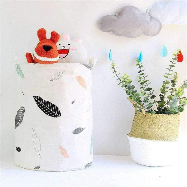 Planet Gates 40x50cm New Nordic Laundry Basket Cloud Print Pink Basket for Toys Underwear Organizer Box Home Storage & Organization