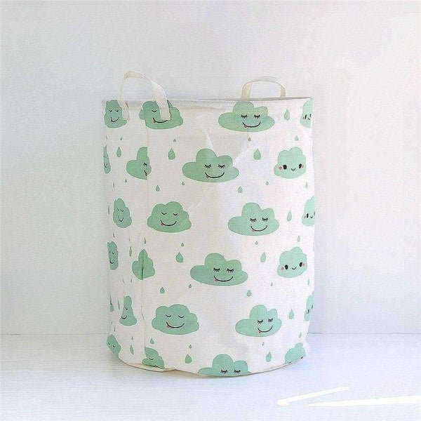 Planet Gates 40x50cm New Nordic Laundry Basket Cloud Print Pink Basket for Toys Underwear Organizer Box Home Storage & Organization