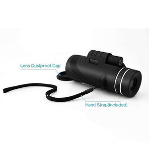 Planet Gates 40X60 Day & Night Vision Dual-Focus HD Optics Zoom Monocular Telescope Waterproof Super Clear for Outdoor Hunting