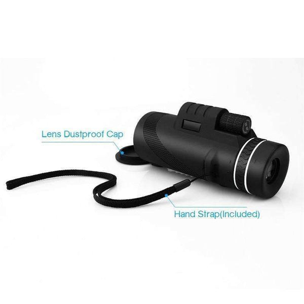 Planet Gates 40X60 Day & Night Vision Dual-Focus HD Optics Zoom Monocular Telescope Waterproof Super Clear for Outdoor Hunting