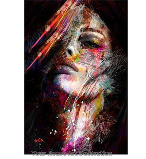 Nordic Canvas Painting Fashion Sex Figure Picture Wall Art Home Decor Poster Living Room Girl Bedroom Abstract Art Oil Painting