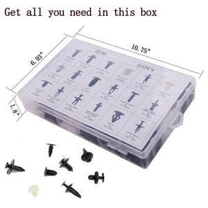 Planet Gates 415 pcs Car Bumper Hood Fender Splash Guard Retainer Clips for Toyota Honda for Ford BMW Auto Accessories