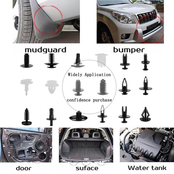 Planet Gates 415 pcs Car Bumper Hood Fender Splash Guard Retainer Clips for Toyota Honda for Ford BMW Auto Accessories