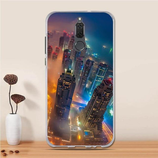 Planet Gates 42 3D Case For Huawei Mate 10 Lite Case Cover Silicon for Huawei Nova 2i Case Cover Huawei Mate 10 Lite 10lite/ Nova 2i / Honor 9i