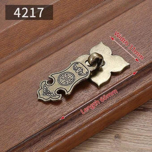 KAK Vintage Antique Bronze Cabinet Handles Chinese Style Furniture Handle Drawer Knobs Wardrobe Door Pulls Furniture Hardware