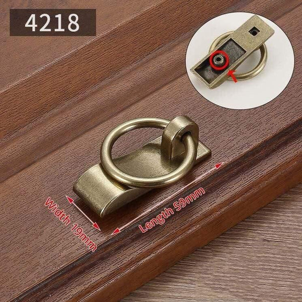 KAK Vintage Antique Bronze Cabinet Handles Chinese Style Furniture Handle Drawer Knobs Wardrobe Door Pulls Furniture Hardware