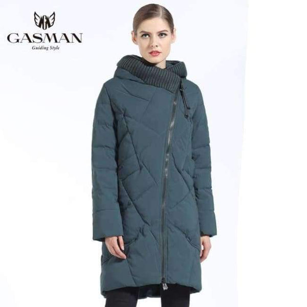 Planet Gates 426 dark green / XL / China New Winter Collection Fashion Thick Women Winter Bio Down Jackets Hooded Women Parkas Coats Brand Plus Size 5XL 6XL
