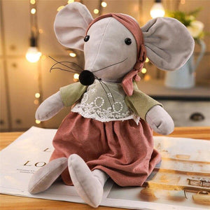 42CM Cute Ballet Mouse Plush Toys Lovely Dressing Cloth Animal Mouse Dolls Stuffed Soft Baby Toys Birthday Christmas Gifts
