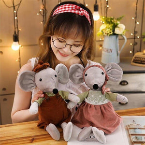 42CM Cute Ballet Mouse Plush Toys Lovely Dressing Cloth Animal Mouse Dolls Stuffed Soft Baby Toys Birthday Christmas Gifts
