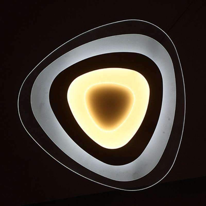 Planet Gates 42X42CM 50W / Inner Warm Out Cool Heart - shaped acrylic LED ceiling  light home living room bedroom study restaurant lights office commercial ceiling lamps