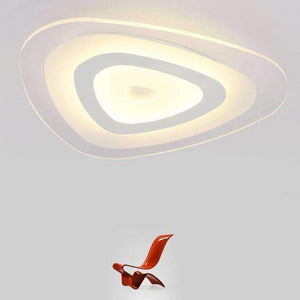 Planet Gates 42X42CM 50W / Inner Warm Out Cool Heart - shaped acrylic LED ceiling  light home living room bedroom study restaurant lights office commercial ceiling lamps