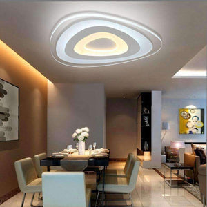 Planet Gates 42X42CM 50W / Inner Warm Out Cool Heart - shaped acrylic LED ceiling  light home living room bedroom study restaurant lights office commercial ceiling lamps