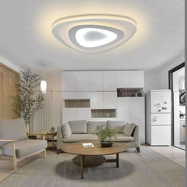 Planet Gates 42X42CM 50W / Inner Warm Out Cool Heart - shaped acrylic LED ceiling  light home living room bedroom study restaurant lights office commercial ceiling lamps