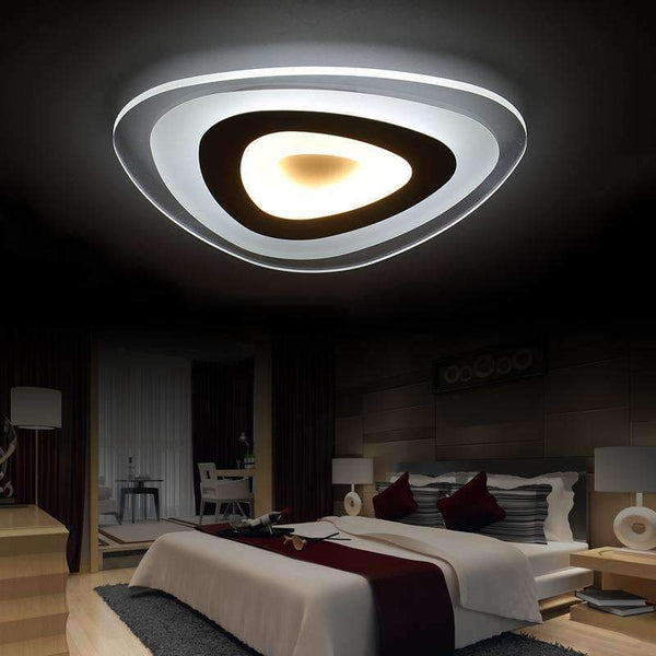 Planet Gates 42X42CM 50W / Inner Warm Out Cool Heart - shaped acrylic LED ceiling  light home living room bedroom study restaurant lights office commercial ceiling lamps