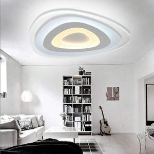 Planet Gates 42X42CM 50W / Inner Warm Out Cool Heart - shaped acrylic LED ceiling  light home living room bedroom study restaurant lights office commercial ceiling lamps