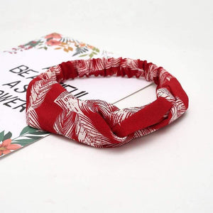 Fashion Floral Print Knot Women Headband Vintage Hairband Girls Headwear Leopard Headband  Hair Accessories