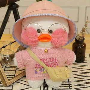 Planet Gates 43 Kawaii Cartoon LaLafanfan 30cm Cafe Duck Plush Toy Stuffed Soft Kawaii Duck Doll Animal Pillow Birthday Gift for Kids Children